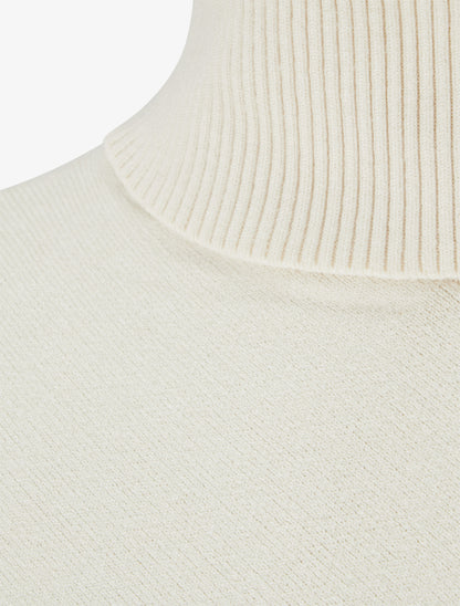 Poncho oversize à franges - Écru - 3