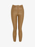 Pantalon 7/8 enduit avec zips aux chevilles - Camel - 1