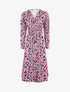 Robe longue à imprimé à fleurs - Noir - 1