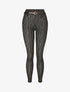 Legging à rayures stylisées - Noir - 4