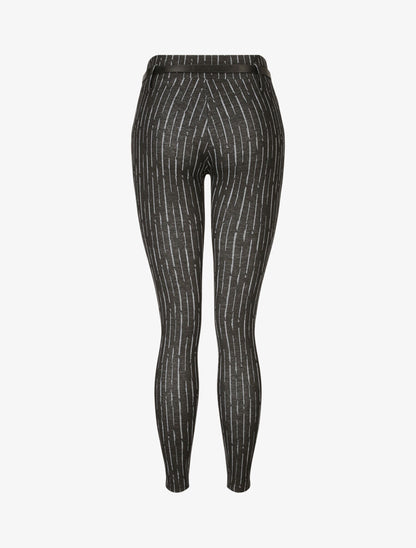 Legging à rayures stylisées - Noir - 2
