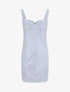 Robe fourreau pailletée à col bustier - Gris clair - 4