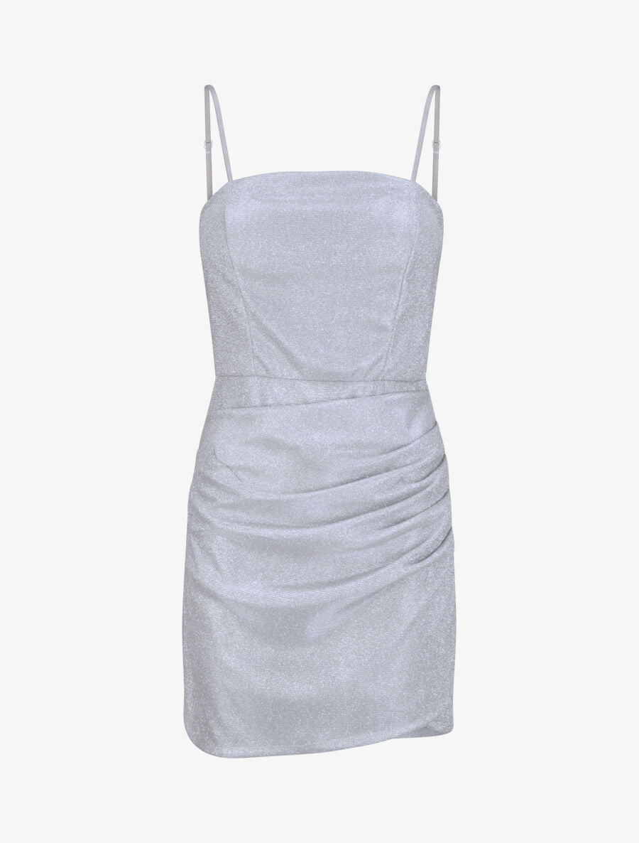 Robe bandeau à détail drapé - Argent - 1