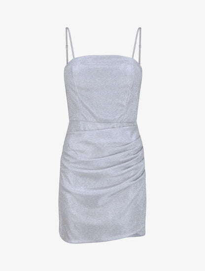 Robe bandeau à détail drapé - Argent - 1