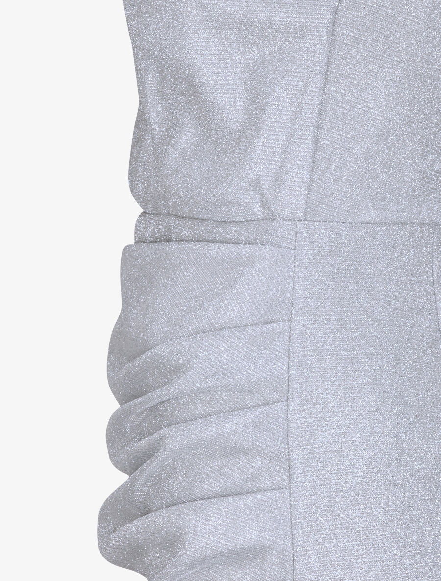 Robe bandeau à détail drapé - Argent - 3