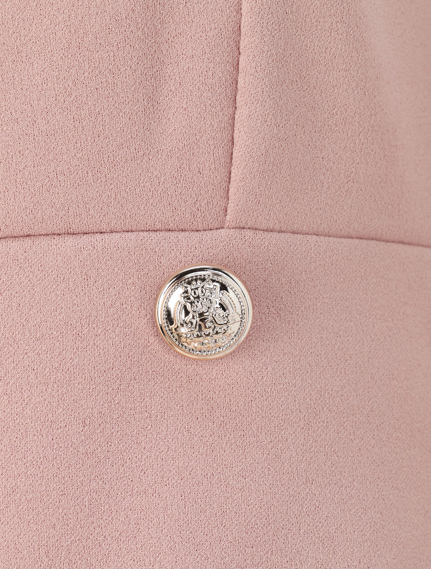 Robe à col carré et bords en dentelle - Rose poudré - 4