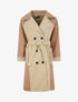 Manteau long color block - Beige/camel - 1