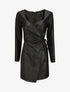 Robe portefeuille en simili - Noir - 1