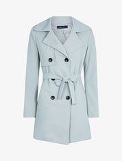Veste style trench coat - Gris clair - 3