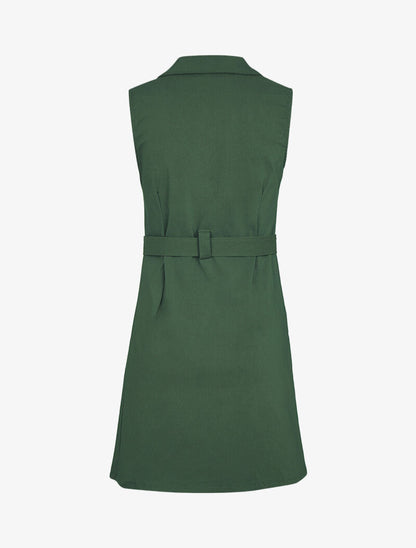 Robe chemise à poches poitrine - Kaki - 2