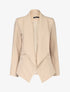Blazer à pans biseautés - Beige - 1