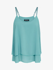 Top en voile à dos nageur - Turquoise - 3