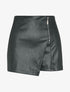 Short en simili effet jupe en trompe l&