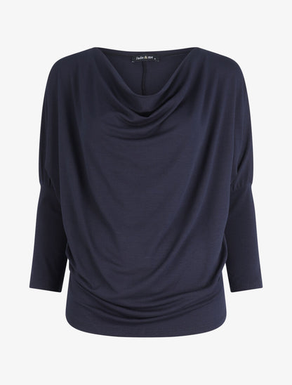 Top boule à manches dolman - Marine - 1