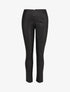 Pantalon en simili à grand anneau - Noir - 4