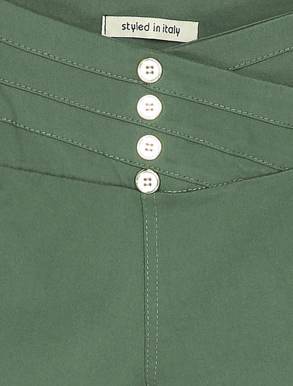 Legging taille basse à coutures stylisées - Kaki - 3
