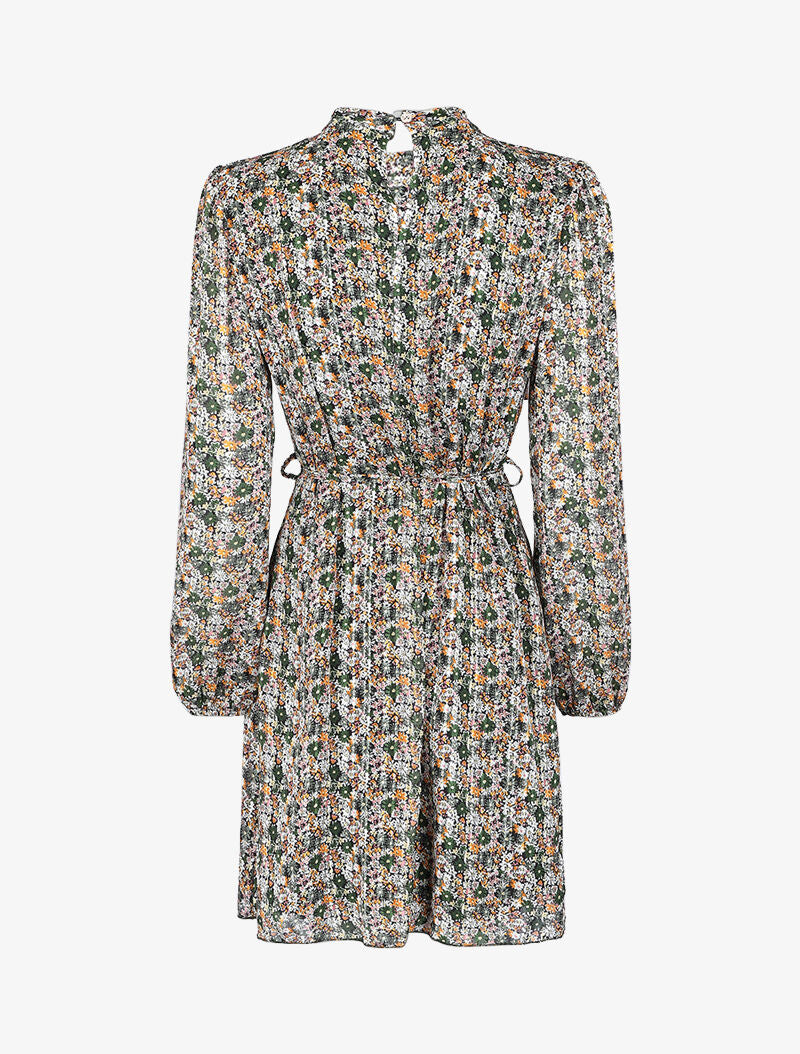 Robe bohéme à imprimé pâquerettes - Vert - 2