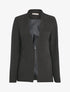 Blazer long uni - Noir - 1