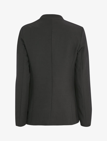 Blazer long uni - Noir - 2