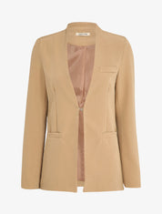 Blazer long uni - Beige - 1