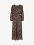 Robe longue à imprimé floral - Noir - 4