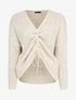Pull en maille à longueur ajustable - Beige - 4