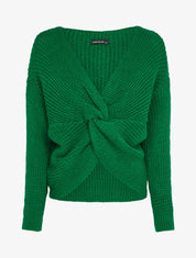 Pull court torsadé - Vert - 4