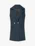 Veste style blazer à imprimé pied de poule - Vert/noir - 1