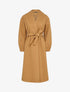 Manteau long à poignets élastiqués - Camel - 1