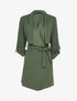 Veste à col châle asymétrique - Vert olive - 4