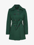 Manteau croisé et ceinturé - Vert sapin - 4