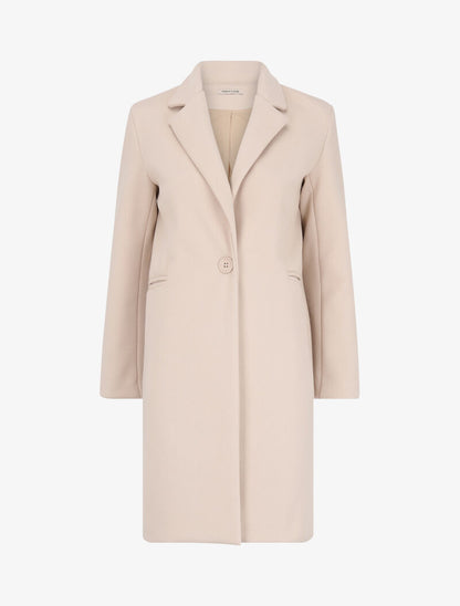 Manteau classique à un bouton - Beige - 4