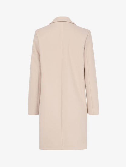 Manteau classique à un bouton - Beige - 2