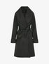 Manteau long oversize à col châle - Noir - 4