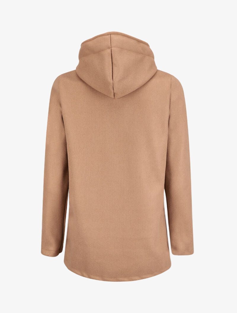 Duffle coat court avec capuche - Camel - 2