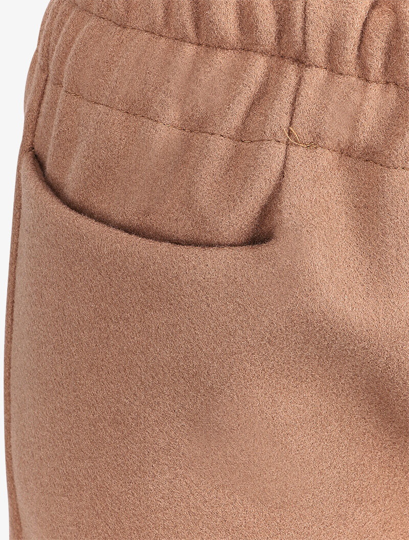 Short paperbag en feutrine - Camel - 3