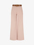 Pantalon taille haute coupe ample - Rose - 1