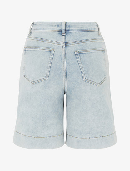 Bermuda droit en jean - Bleu - 2