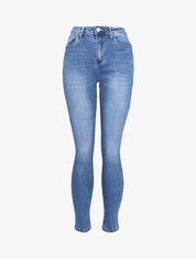 Jean push-up taille haute coupe skinny - Bleu denim - 1
