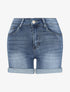 Short en jean coupe skinny - Bleu - 5