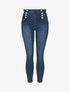 Jean élastiqué coupe skinny - Bleu - 5