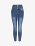 Jean à 4 boutons coupe skinny - Bleu - 4