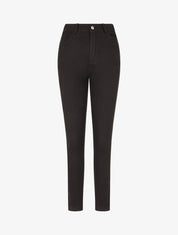 Jean taille haute coupe slim - Noir - 4