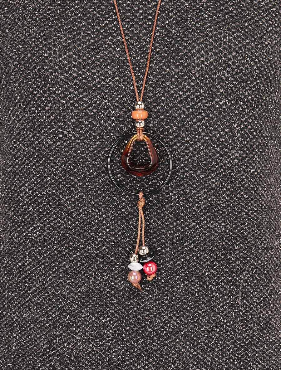 Pull long asymétrique et lamé - Noir - 3