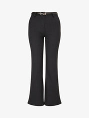 Pantalon flare effet chiné - Anthracite - 1
