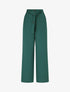 Pantalon ceinturé à taille élastiquée - Vert - 4