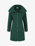 Manteau texturé et zippé à capuche - Vert sapin - 1