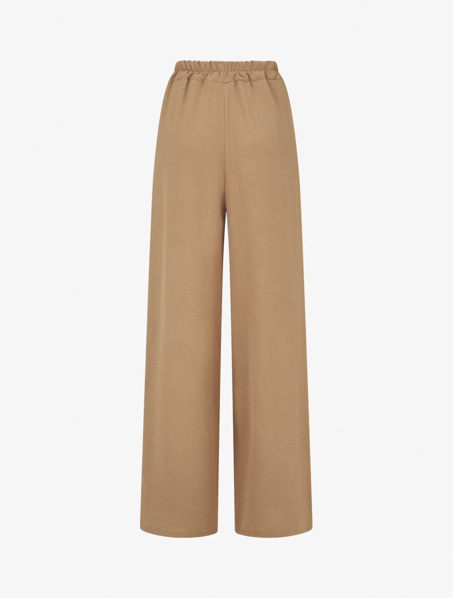 Pantalon fluide à poches stylisés - Camel - 2