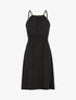 Robe unie sans manches à taille élastiquée - Noir - 4
