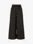 Pantalon élastiqué uni à poches plaquées - Noir - 1
